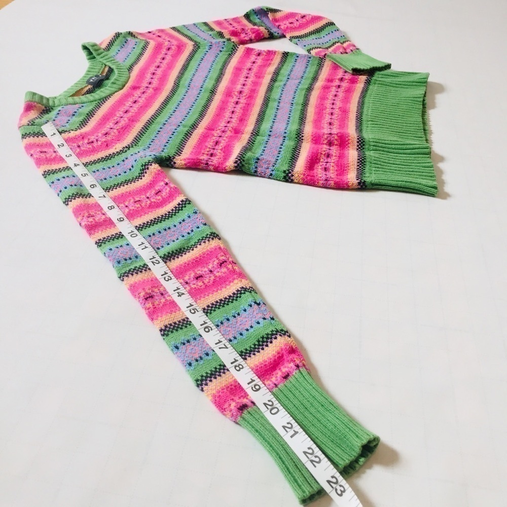 Vintage Holidays Multi color knit sweater Size S - Picture 7 of 8